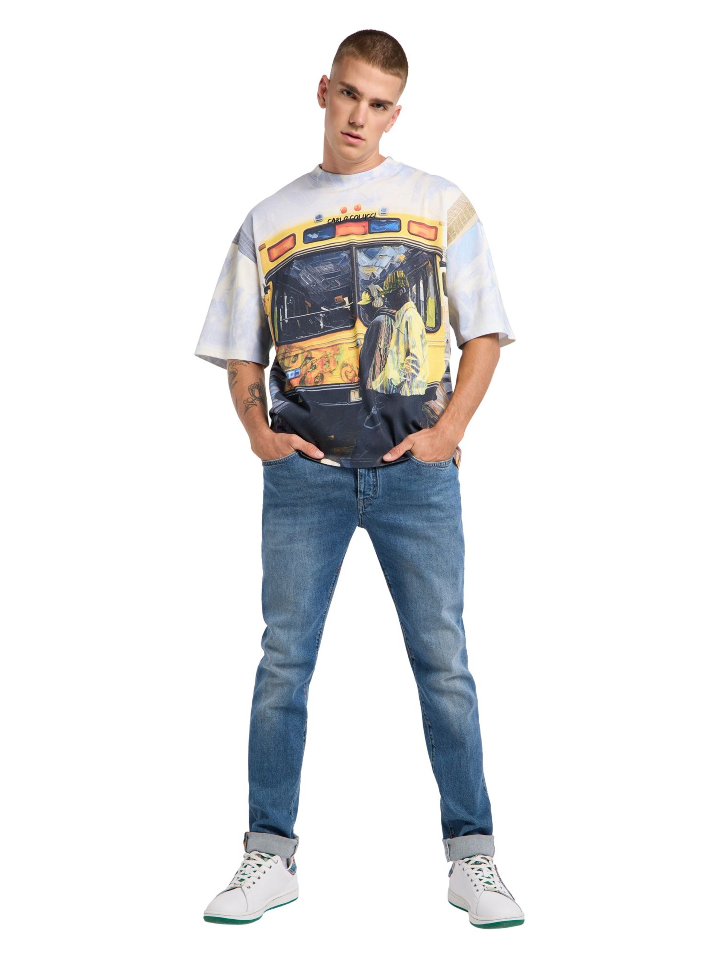 Carlo Colucci Shirt 'Ercolin' in Mischfarben
