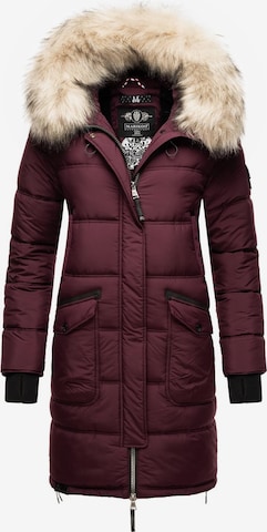 MARIKOO Winter Coat 'Chaskaa' in Red: front