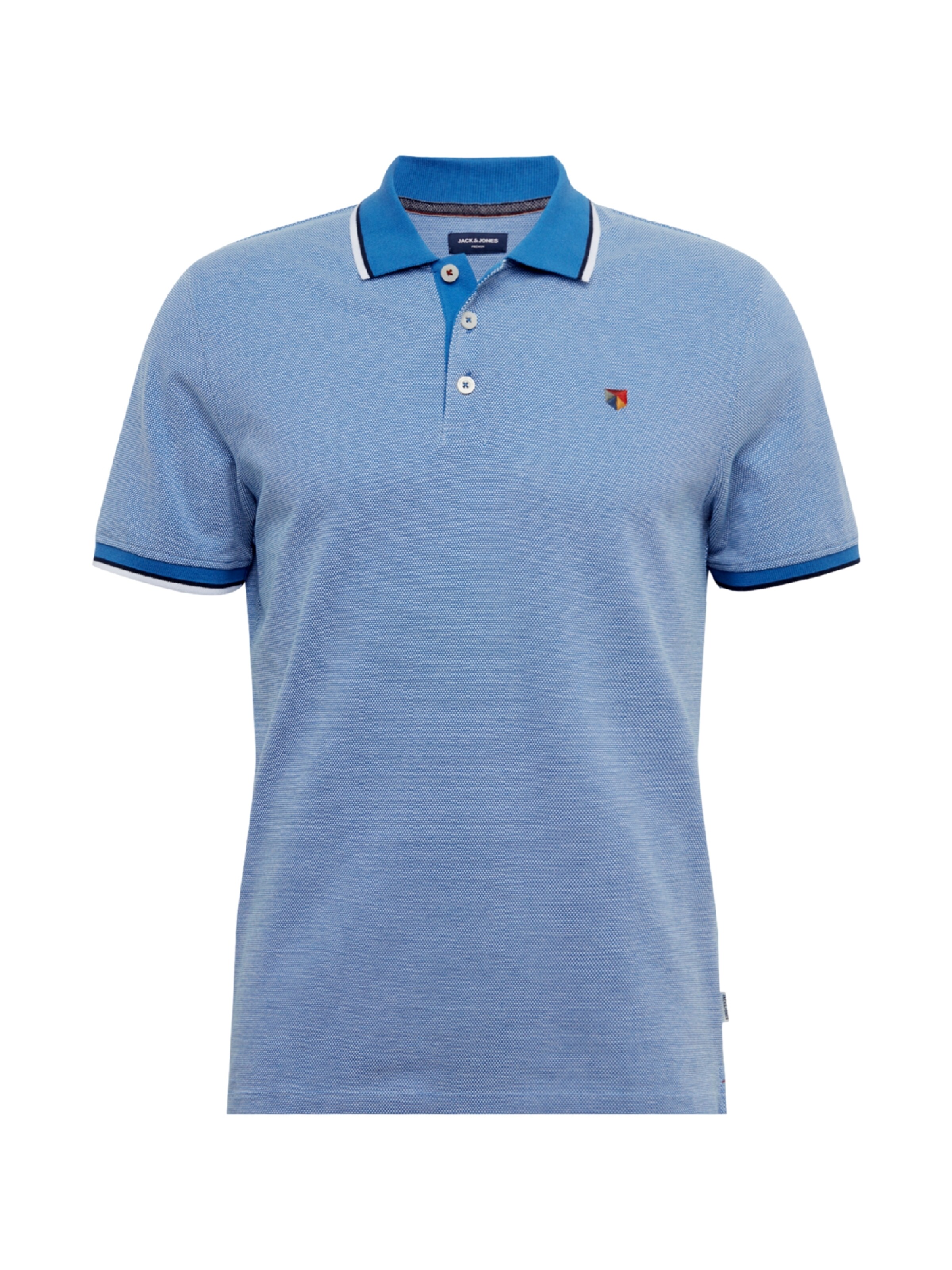 JACK & JONES Poloshirt 'Win' in Blau: Vorderseite