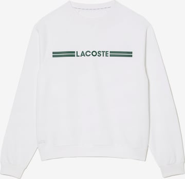 Sweat-shirt LACOSTE en blanc : devant