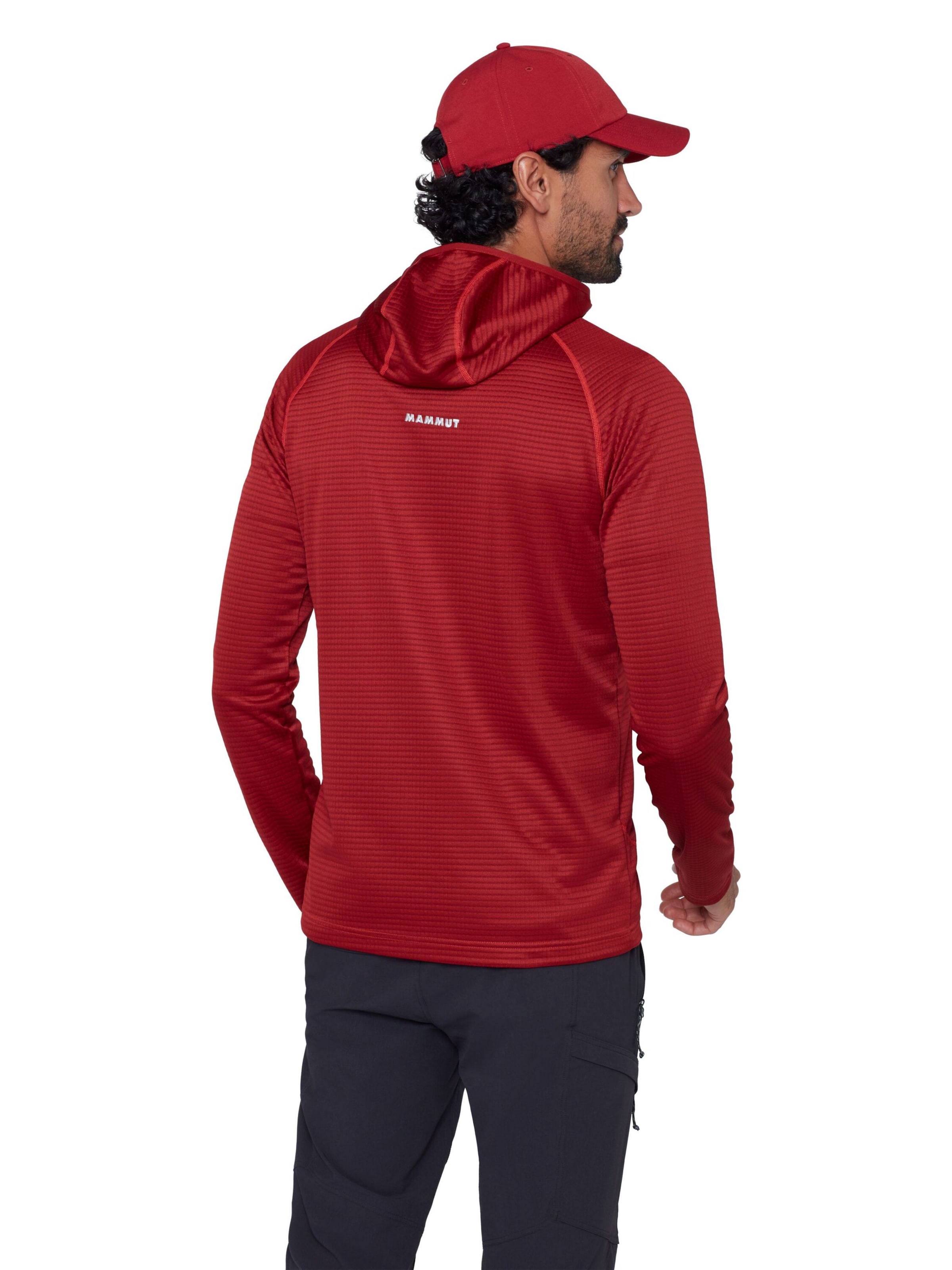 MAMMUT Athletic Fleece Jacket 'Crag' in Red