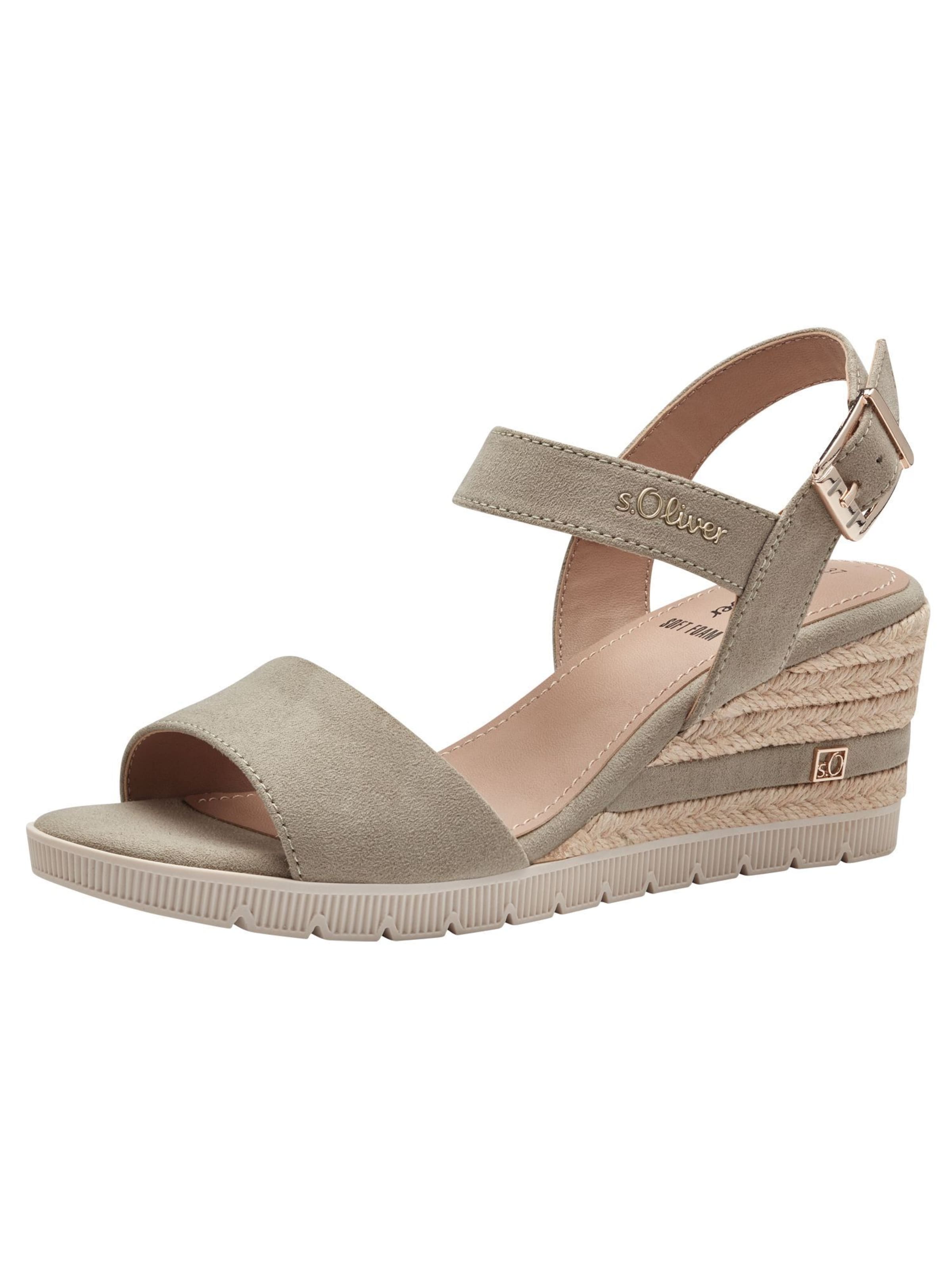 s.Oliver Sandaal in Groen: voorkant