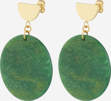 žalia Fräulein Wunder Auskarai 'Amal': priekis