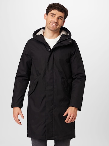 elvine Winter Coat 'Sakeus' in Black: front