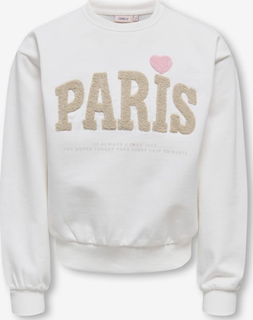 ONLY Sweatshirt in White: front