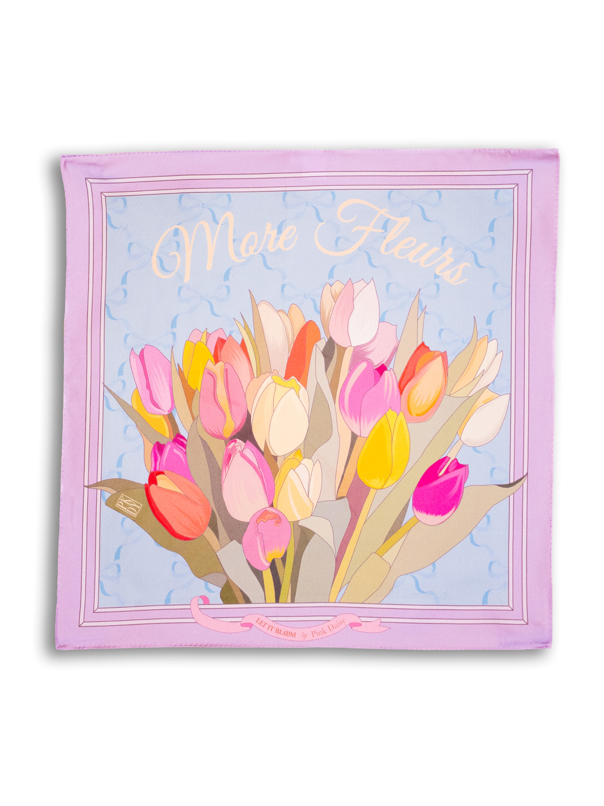 Pink Daisy München - Chal 'Let It Bloom' en lila: frente