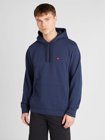 WRANGLER Sweatshirt 'SIGN OFF' in Blauw: voorkant