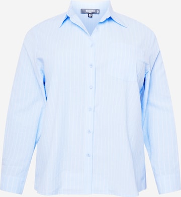 Missguided Plus - Blusa em azul: frente