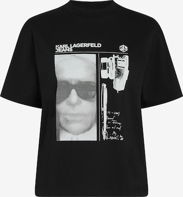 juoda KARL LAGERFELD JEANS Marškinėliai: priekis