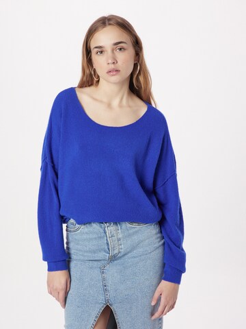 Pull-over 'Damsville' AMERICAN VINTAGE en bleu : devant