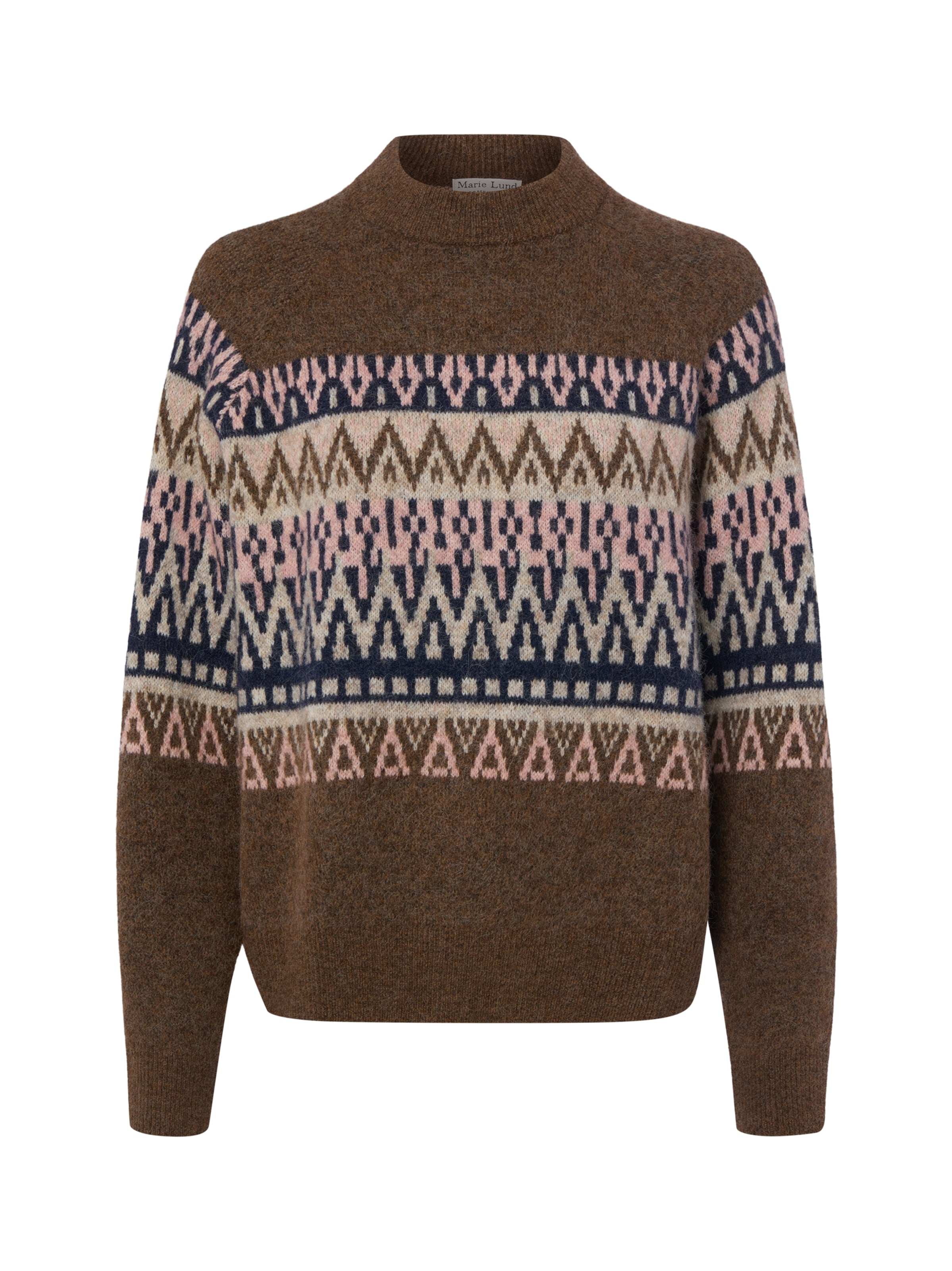 Marie Lund Sweater in Brown: front