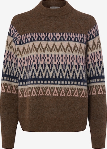 Marie Lund Pullover in Braun: Vorderseite