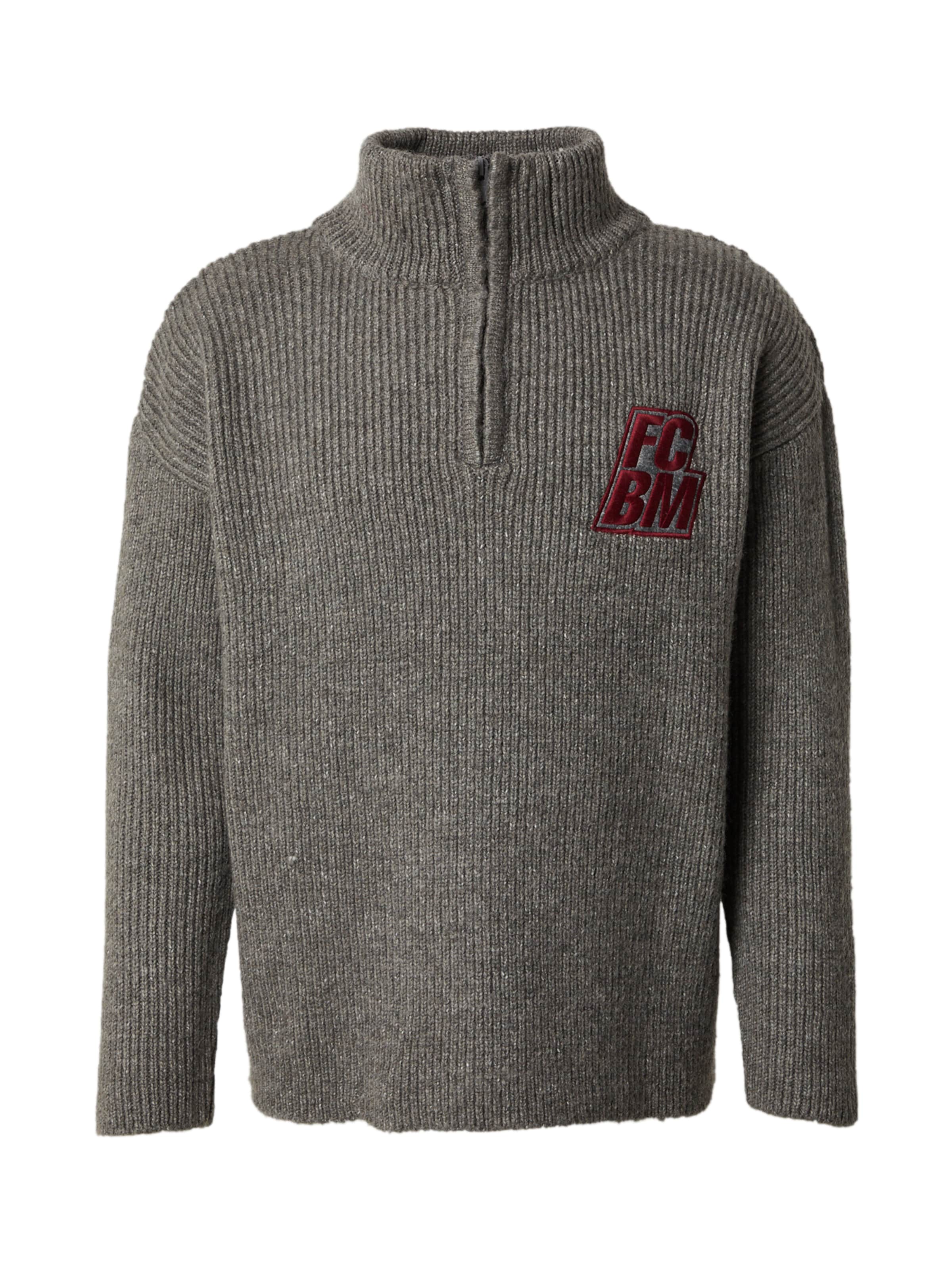Pulover 'Carl' de la FCBM pe gri: față