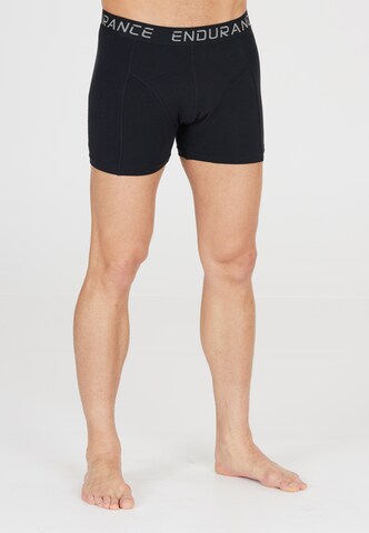 ENDURANCE Athletic Underwear 'Burke' in Black: front