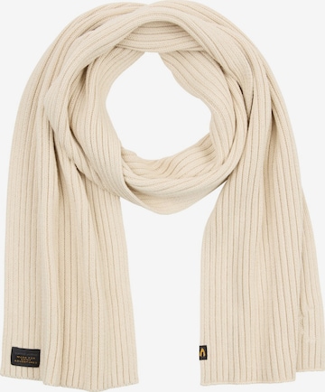 CAMEL ACTIVE Schal aus Baumwoll-Mix in Beige: Vorderseite