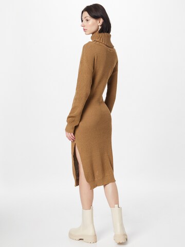 Femme Luxe Knitted dress 'ROSLYN' in Brown