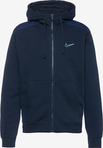 Nike Sportswear Sweatvest in Blauw: voorkant