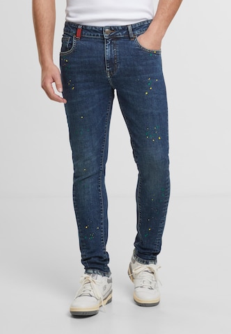 2Y Premium Slimfit Jeans 'Raul' in Blauw: voorkant