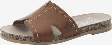 Rieker Mules in Brown: front