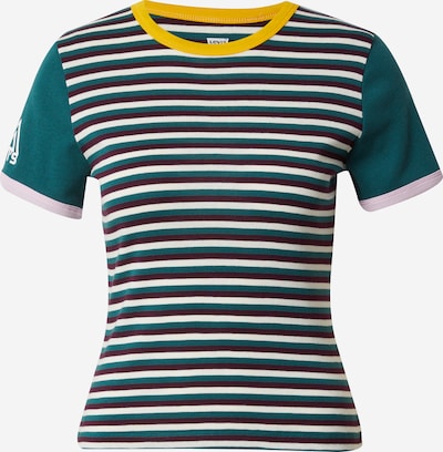 LEVI'S ® Shirt 'Graphic Ringer Rickie' in gelb / dunkelgrün / weiß, Produktansicht