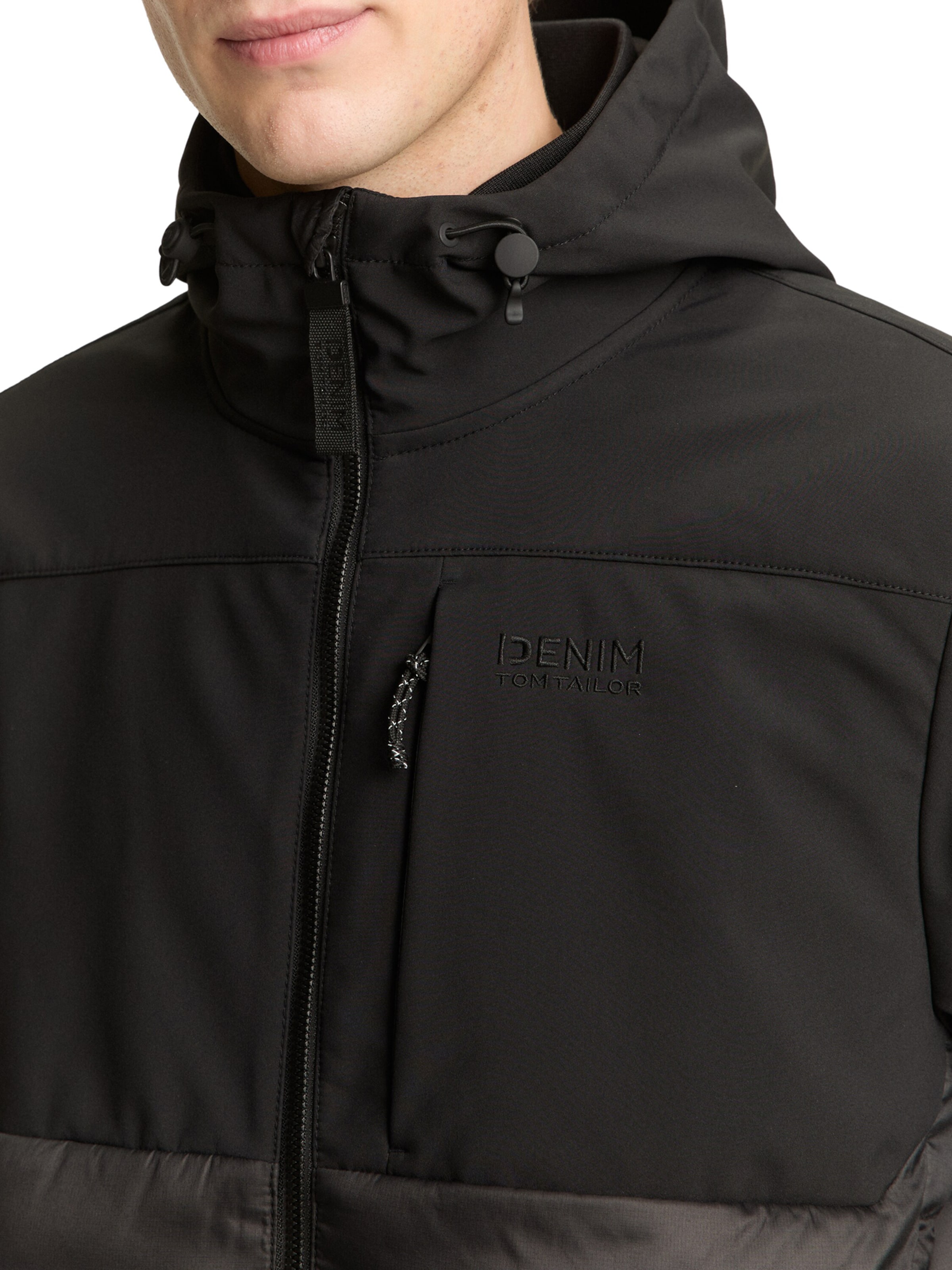 TOM TAILOR DENIM - Chaqueta de entretiempo en negro