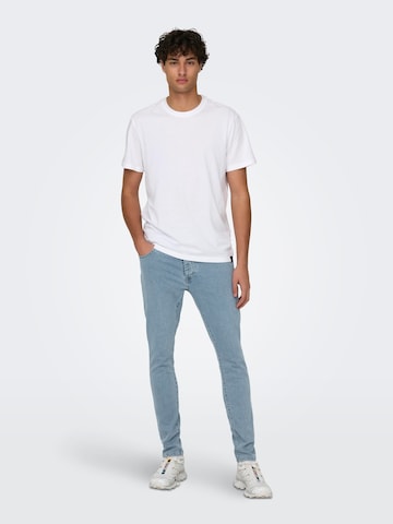 Only & Sons Skinny Jeans 'WARP' i blå