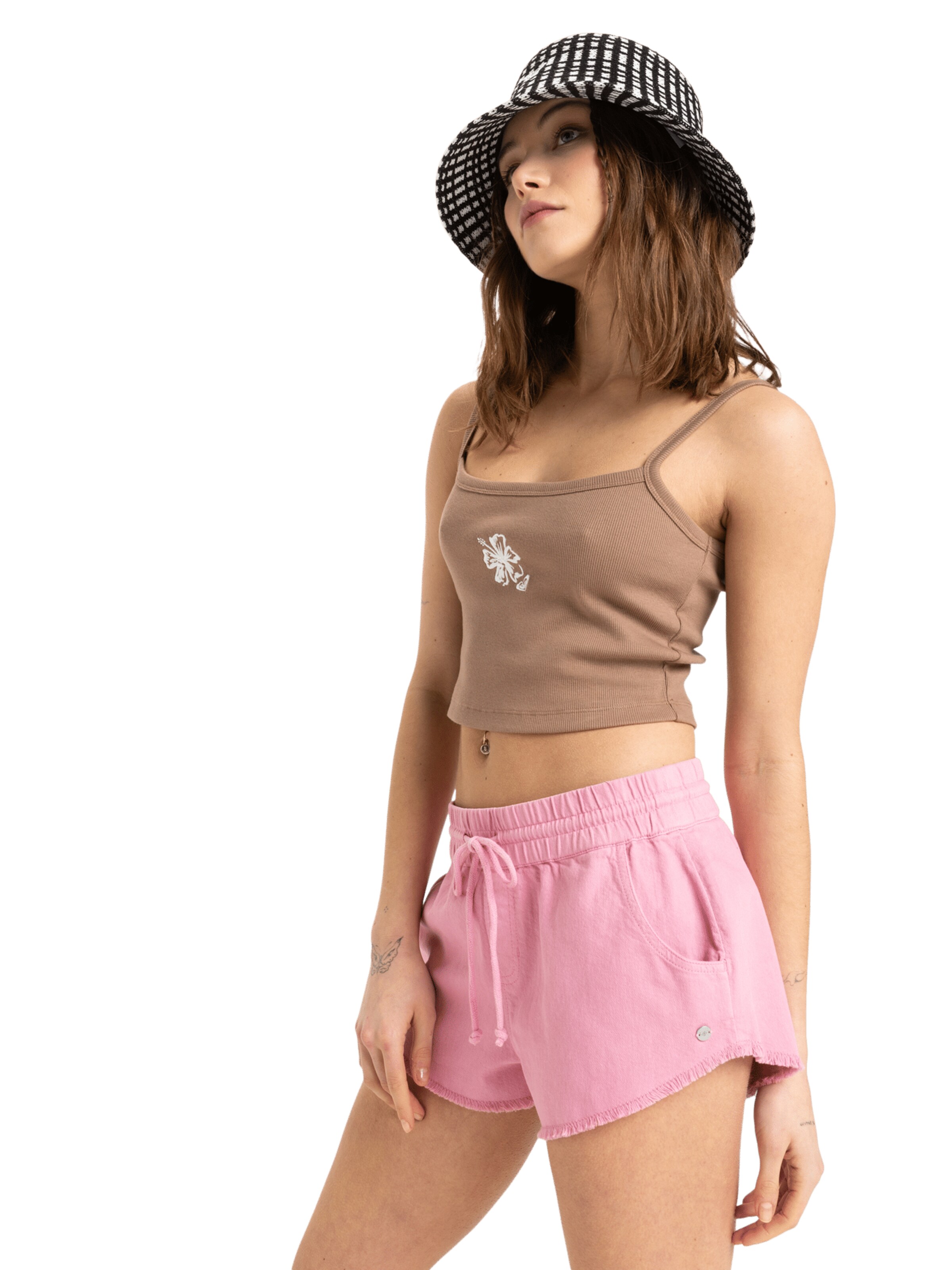 ROXY Loose fit Pants 'Scenic Route' in Pink