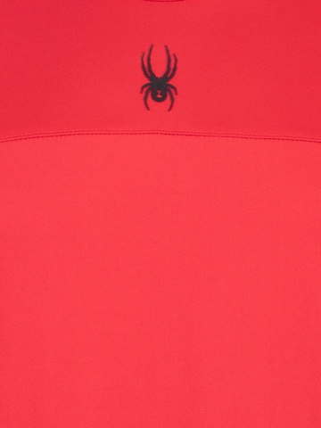 T-Shirt fonctionnel Spyder en rouge