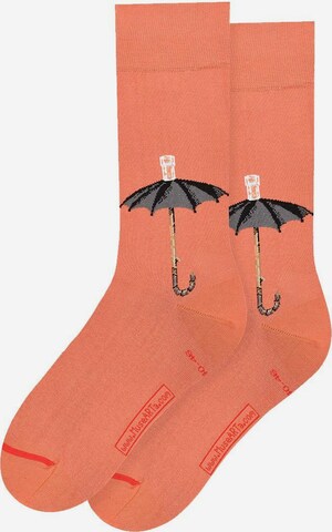 MuseARTa Socks in Orange: front