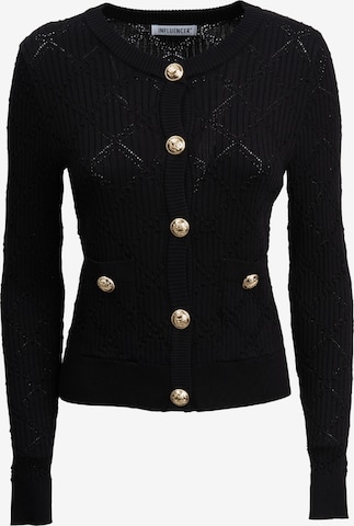 juoda Influencer Kardiganas: priekis