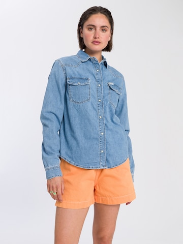 Cross Jeans Bluse ' A 601 ' in Blau: predná strana