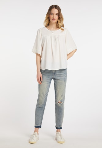 DreiMaster Vintage - Blusa en blanco