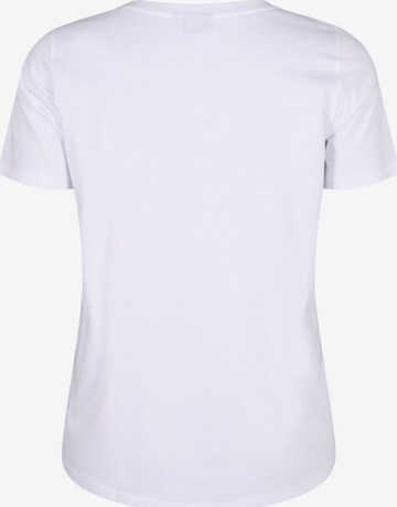 Zizzi Koszulka 'VELIN' w kolorze biały
