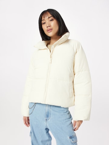 Monki Between-Season Jacket in White: front