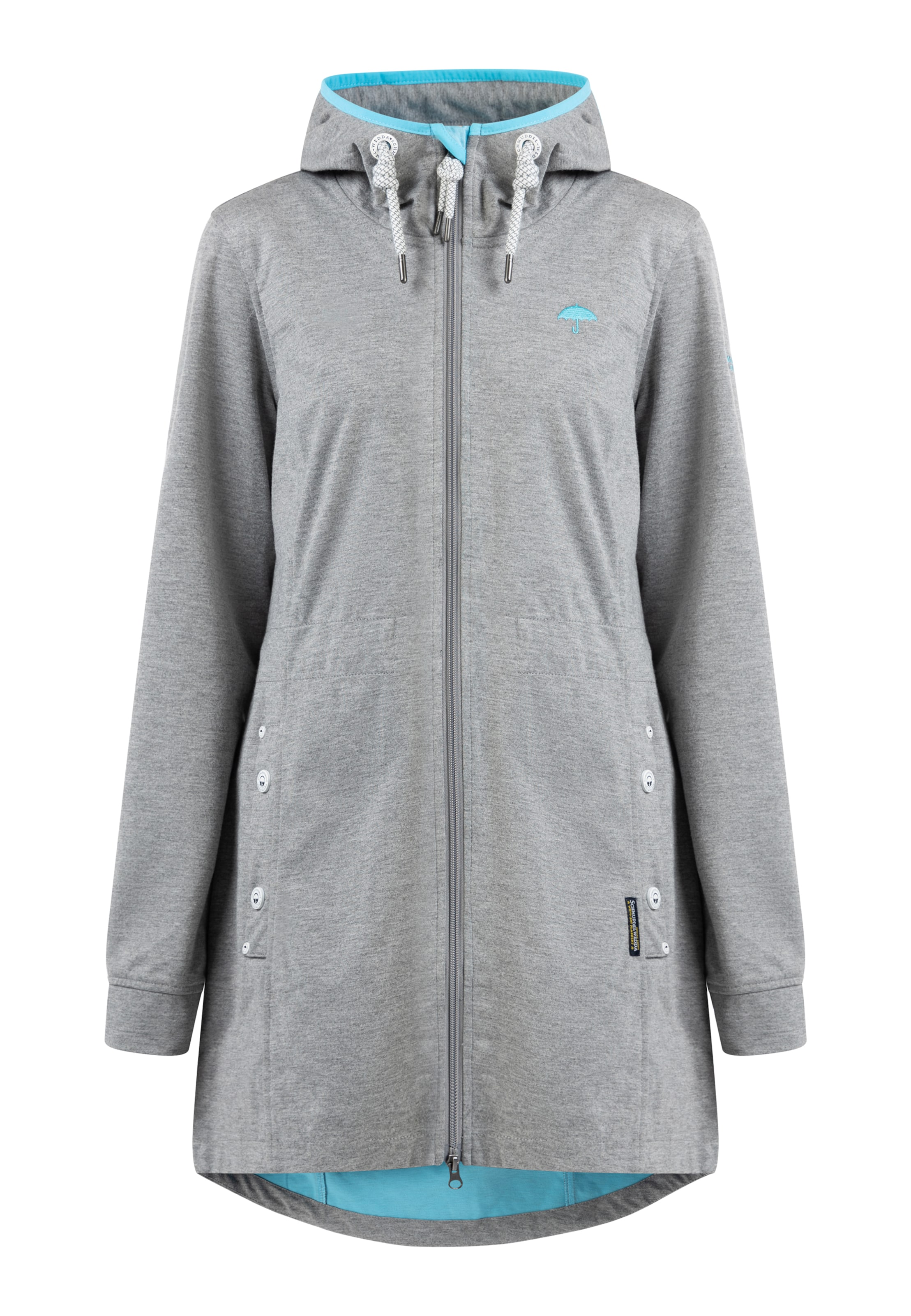 Schmuddelwedda Funktionsjacka i grå: framsida