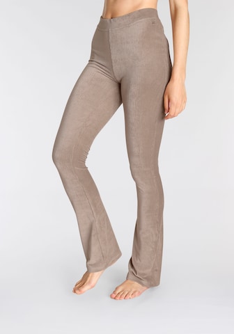 LASCANA Flared Pants in Brown: front