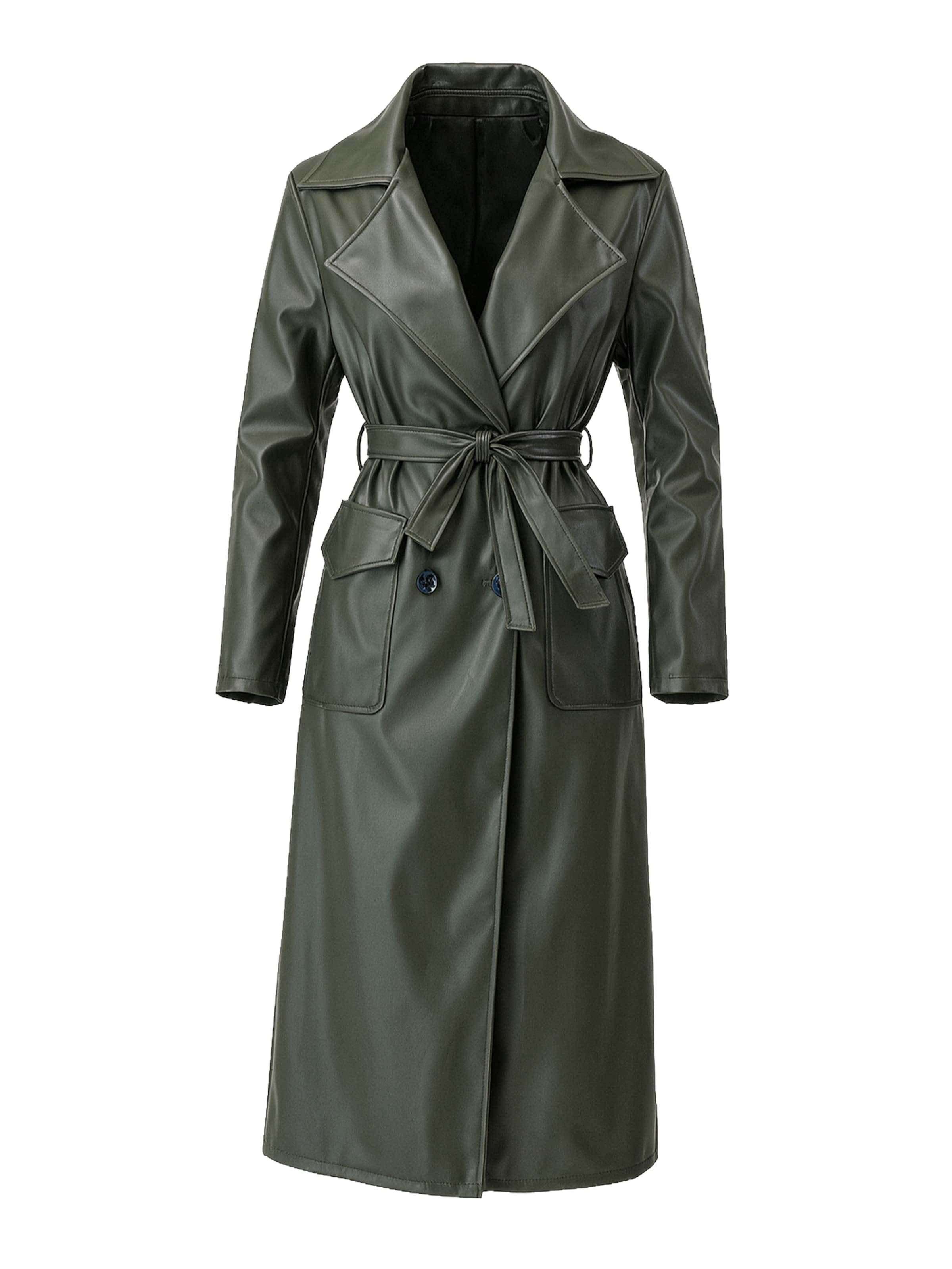 Elara Tussenmantel in Groen: voorkant