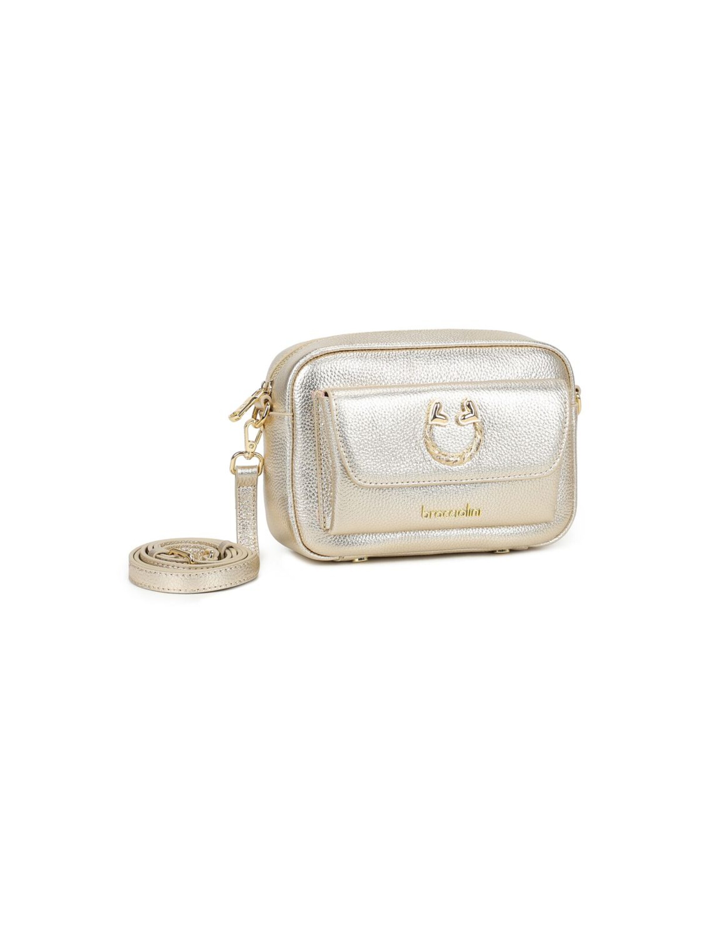 Borsa a tracolla 'Dolly' di Braccialini in argento