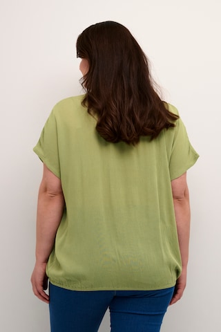 KAFFE CURVE Blouse 'Ami' in Green