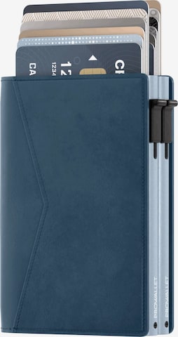 Prowallet Portemonnee 'Pasjeshouder Double' in Blauw: voorkant
