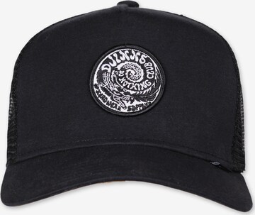 DJINNS Cap 'Croco' in Black: front