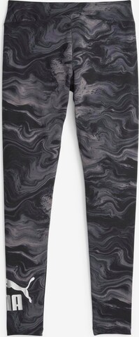 PUMA Skinny Workout Pants 'Ess + Marbleized' in Black