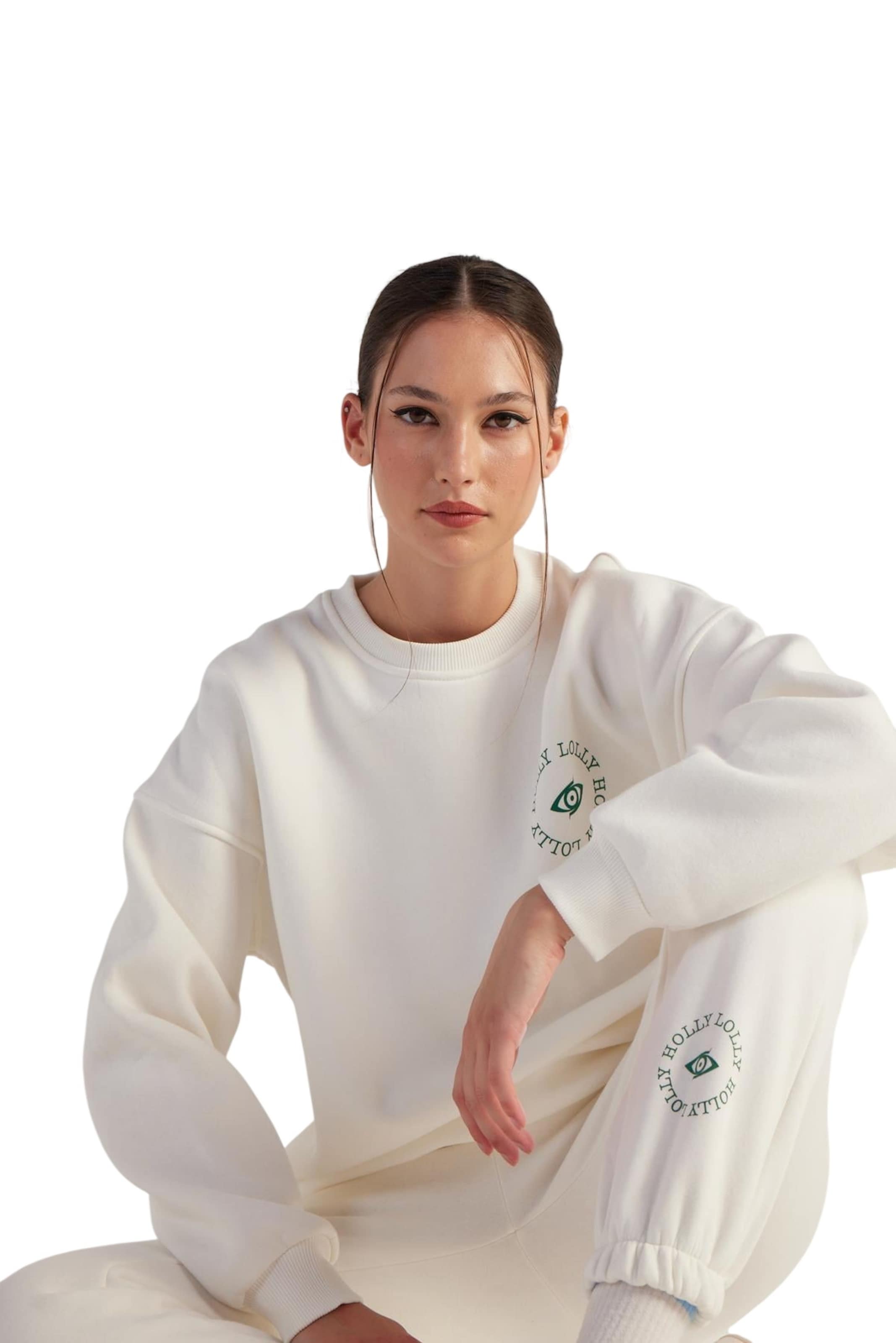 HOLLY LOLLY Sweatshirt in Beige