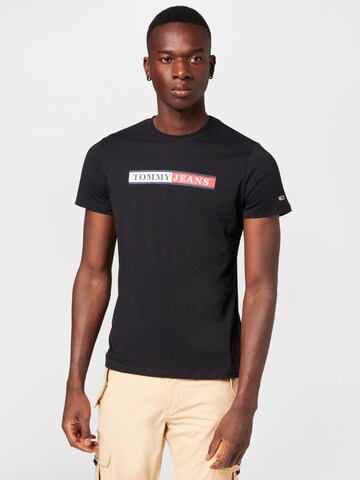 T-Shirt Tommy Jeans en noir : devant