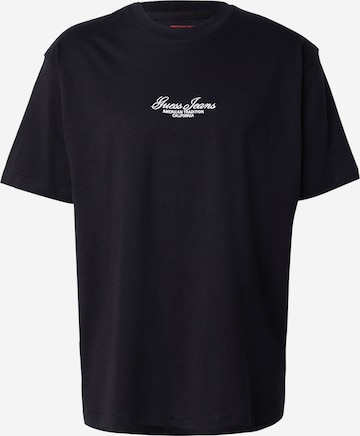 T-Shirt GUESS JEANS en noir : devant