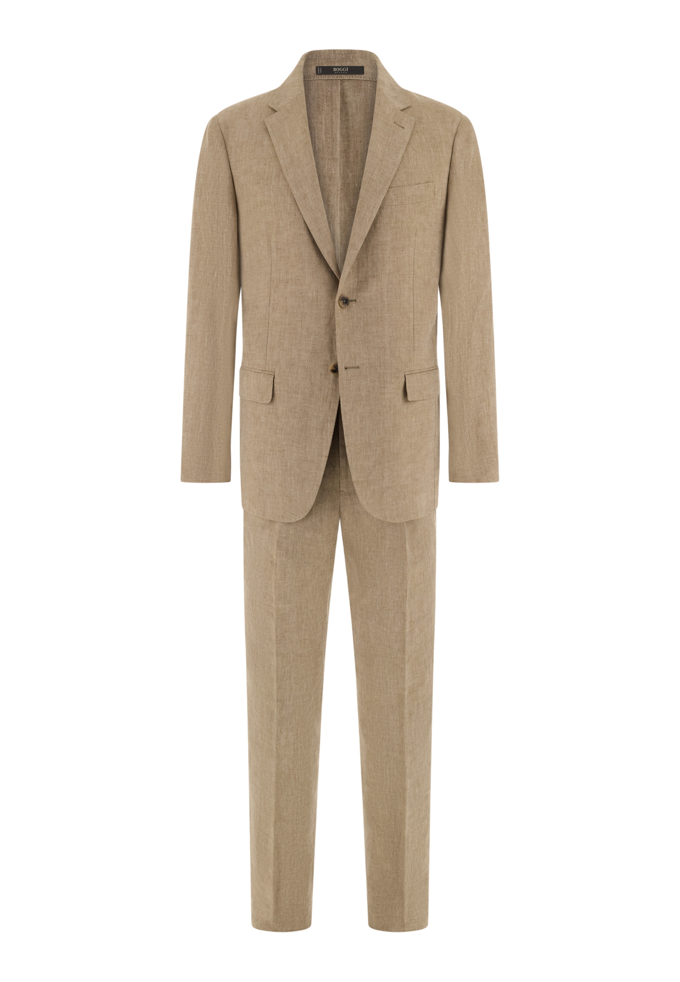 Coupe slim Costume Boggi Milano en beige : devant