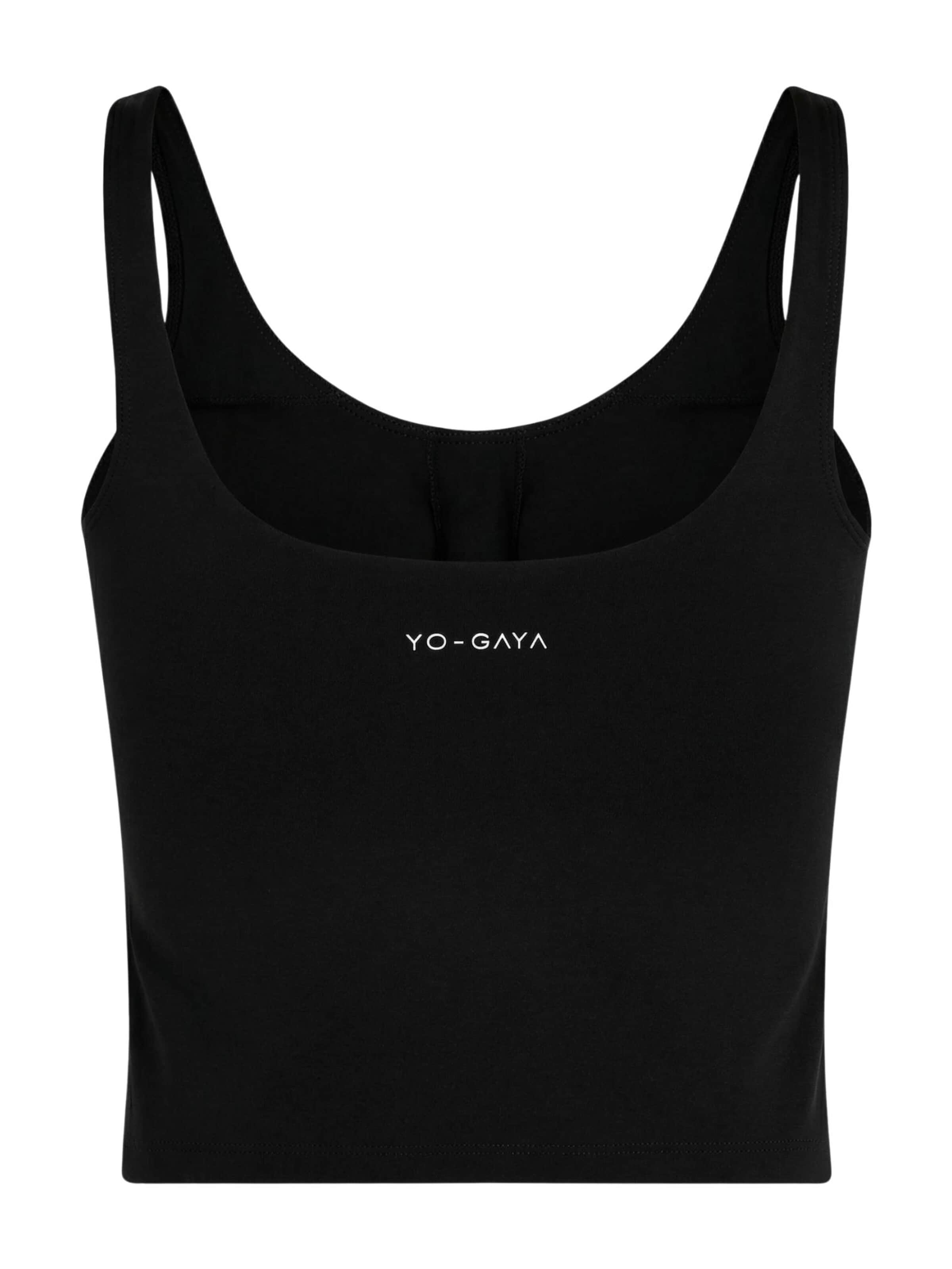 YO-GAYA Sporttop 'Sculpting Top' in Zwart