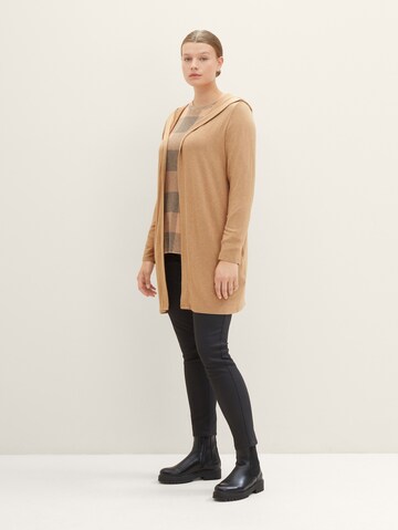 Tom Tailor Women + Strickjacke in Beige