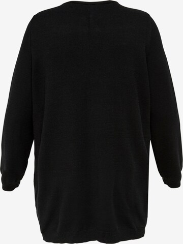 ONLY Carmakoma Knit Cardigan 'Stone' in Black