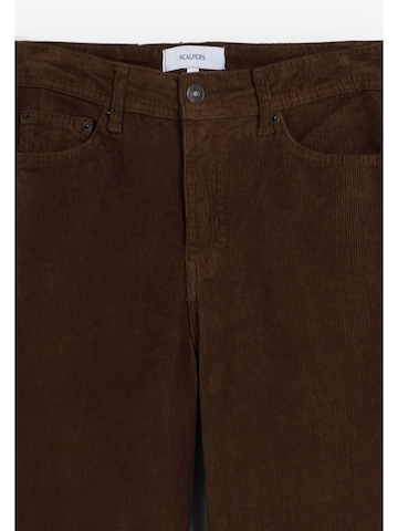 Scalpers Regularen Hlače | rjava barva